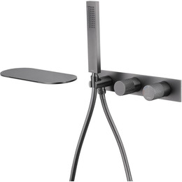 Смеситель для ванны Abber Rund AF8731NG, никель, Цвет производителя: никель - фото 