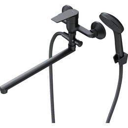 Смеситель для ванны Am.Pm Gem F90A90122, черный, Цвет производителя: чёрный - фото 