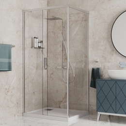 Душевое ограждение Paini Dax 120x80 см 84CR12080, хром/прозрачное - фото 