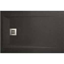 Поддон Sanitana Rocks 100x80 см, чёрный - фото 