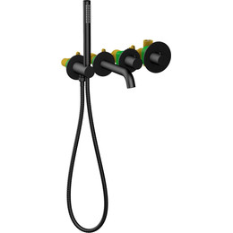 Смеситель для ванны с термостатом Timo Saona 2324/03YSM, черный матовый - фото 