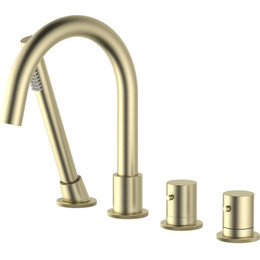 Смеситель для ванны с термостатом Timo Saona 2330/17Y, золото матовое - фото 