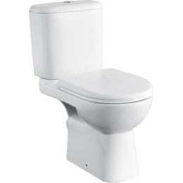 Унитаз-компакт Roca Access 34P23800Y с крышкой микролифт (горизонтальный выпуск) - фото 