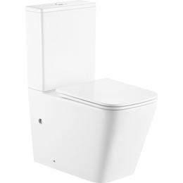 Унитаз-компакт безободковый Тритон Corso CO-3006 с тонкой крышкой микролифт - фото 