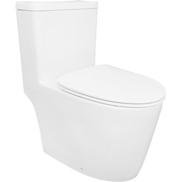 Унитаз-моноблок безободковый Creo Ceramique One ON0101 с крышкой микролифт - фото 