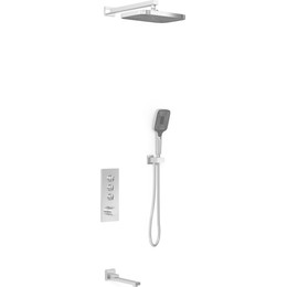 Душевая система для ванны с термостатом Vincea VSFW-433T1CH - фото 