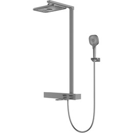 Душевая стойка с термостатом Vincea Inspire VSFS-3I13TGM, вороненая сталь - фото 