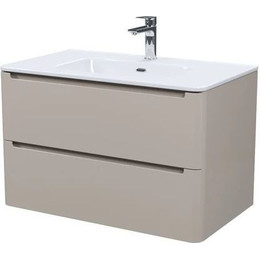 Тумба подвесная с раковиной Iddis Edifice 80 см EDI80C0i95K, капучино - фото 