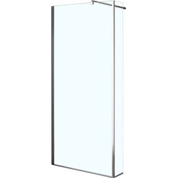 Душевая перегородка Loranto Walk-in 100 см CS-L801 100, хром/прозрачное - фото 