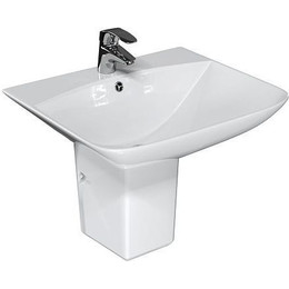 Раковина с полупьедесталом Mirsant Smart 56 см - фото 