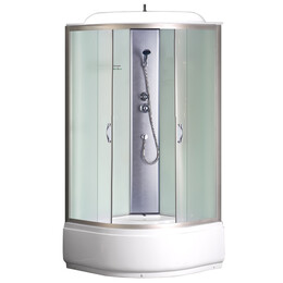 Душевая кабина Loranto CS-6610 F 100х100 см, хром/матовое - фото 