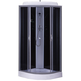 Душевая кабина Loranto CS-6611 G 100х100 см, хром/тонированное - фото 