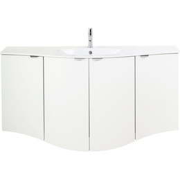 Тумба подвесная с раковиной Cezares Rialto 138 см 55170, Bianco opaco - фото 