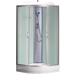 Душевая кабина Loranto CS-6691 F 90х90 см, хром/матовое - фото 