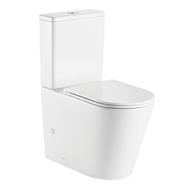 Унитаз-компакт безободковый Azario Vetro AZ-2149 с крышкой микролифт, Цвет производителя: белый - фото 