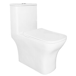 Унитаз-моноблок безободковый Azario Lodi AZ-8617 с крышкой микролифт - фото 