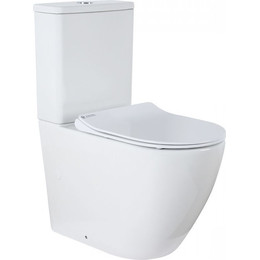 Унитаз-компакт безободковый Azario Grado AZ-2141 с крышкой микролифт - фото 