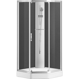 Душевое кабина Azario Denver 90x90 см AZ-N10806 900, хром/прозрачное - фото 