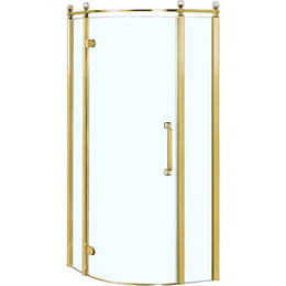 Душевое ограждение Azario Ontario AZ-NBB2231-L 90х90 см (стекло 8 мм) золото/прозрачное - фото 
