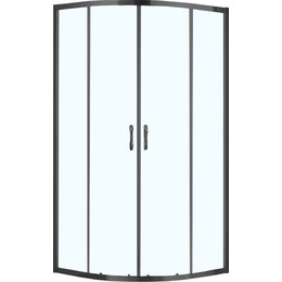 Душевое ограждение Azario Milton 90х90 см AZ-ND2142 900 Black, черный/прозрачное - фото 
