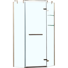 Душевое ограждение Azario Montreal AZ-NWG3231 100х100 см (стекло 8 мм) золото/прозрачное - фото 