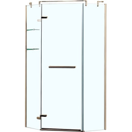 Душевое ограждение Azario Montreal AZ-NWG3231 90х90 см (стекло 8 мм) золото/прозрачное - фото 