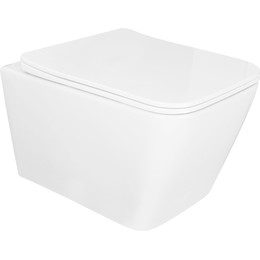 Унитаз подвесной безободковый Azario Boca AZ-2002 с крышкой микролифт, Цвет производителя: белый - фото 