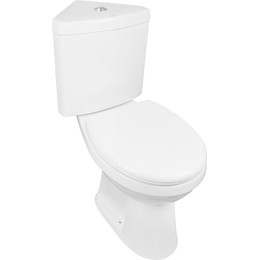 Унитаз-компакт угловой Creo Ceramique Project с крышкой микролифт - фото 