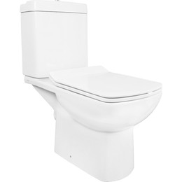 Унитаз-компакт Creo Ceramique Tours с крышкой микролифт - фото 