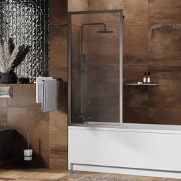 Шторка для ванны WasserKraft Abens 80 см 20W01-80BN, никель/прозрачное - фото 