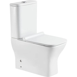 Унитаз-компакт безободковый Sole Puls с тонкой крышкой микролифт - фото 