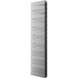 Вертикальный радиатор Royal Thermo PianoForte Tower 300 Silver Satin 380х1440 мм (18 секций) - фото 