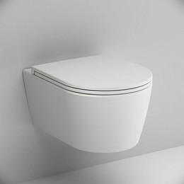 Унитаз подвесной безободковый Am.Pm Func C8F1700MWSC с крышкой микролифт - фото 