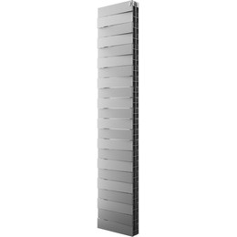 Вертикальный радиатор Royal Thermo PianoForte Tower 300 Silver Satin 380х1760 мм (22 секции) - фото 