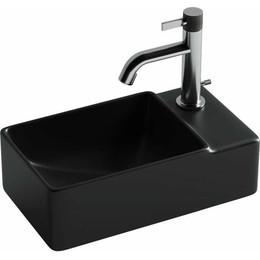 Раковина подвесная Ceramicanova Element 40 см R CN5045MB, чёрный матовый - фото 