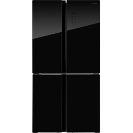 Холодильник Side by Side Hiberg RFQ-555DX NFGB inverter (чёрное мерцающее стекло) - фото 