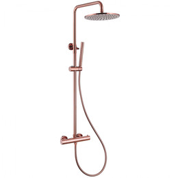 Душевая стойка с термостатом Abber Kreis AF8160RG, розовое золото, Цвет производителя: розовое золото - фото 
