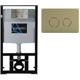 Инсталляция для подвесного унитаза Azario AZ-8010-1000 (кнопка смыва золото AZ-8200-0086/AZ-P57-0160) - фото 