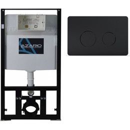 Инсталляция для подвесного унитаза Azario AZ-8010-1000 (кнопка смыва чёрная матовая AZ-8200-0087/AZ-P57-0190) - фото 