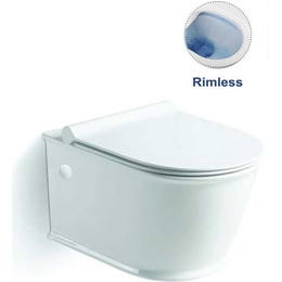 Унитаз подвесной безободковый Vincea Bordo VT1-16 с тонкой крышкой микролифт - фото 