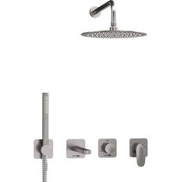 Душевая система для ванны WasserKraft Spree A1451.273.274.097.121.275.100.276, никель - фото 