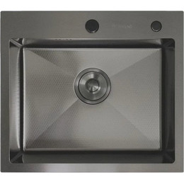 Кухонная мойка Gerhans K35044BD 1 мм, графит - фото 