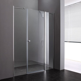 Душевая дверь Cezares 185 см ELENA-W-B-13-100+60/30-C-Cr, хром/прозрачное - фото 