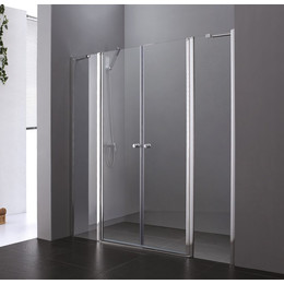 Душевая дверь Cezares 195 см ELENA-W-B-22-200-C-Cr, хром/прозрачное - фото 