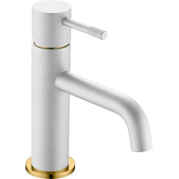 Смеситель для раковины Boheme Uno 461-WG, white gold, Цвет производителя: white gold - фото 