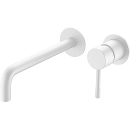 Смеситель для раковины настенный Boheme Uno 465-MW (со скрытой частью) белый, Цвет производителя: белый - фото 