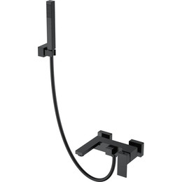 Смеситель для ванны Boheme Qubic 473-B, чёрный матовый, Цвет производителя: чёрный матовый - фото 