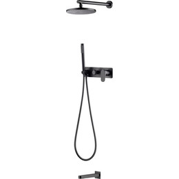 Душевая система для ванны Boheme Spectre 454-2-GM (со скрытой частью) gun metal, Цвет производителя: gun metal - фото 