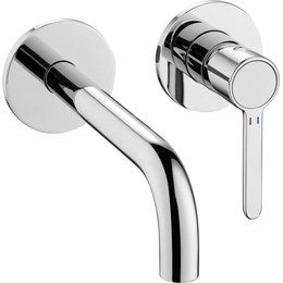 Смеситель для раковины настенный Cezares ECO-DI-01, Цвет производителя: хром - фото 