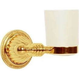 Стакан для зубных щеток Boheme Hermitage 10353, золото, Цвет производителя: золото - фото 